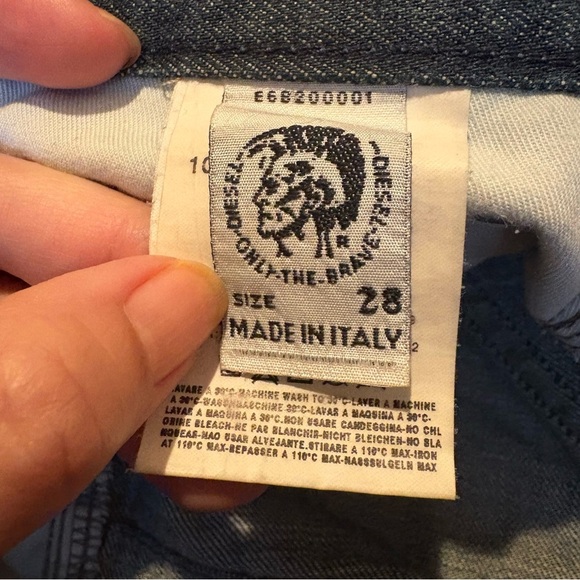 Vintage DIESEL Women Blue Y2K Jeans Size 28- Fits Small- Made in Italy - Picture 7 of 8